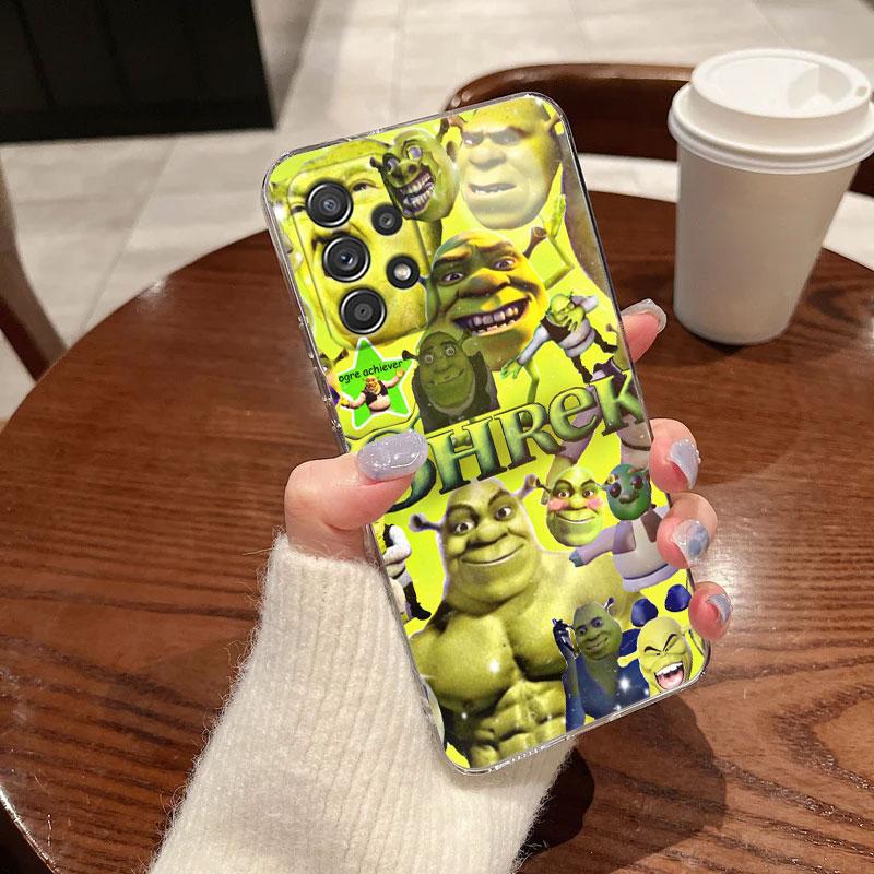 Clear Case For Samsung Galaxy A57 A37 A56 A36 Cases A55 A54 A35 A26 A07 A17 A16 A06 A34 A15 Cover Cartoon Shreks Art Funny Movie