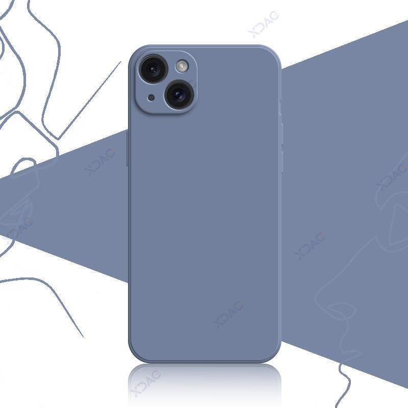 Luxury Soft Case Cover for iPhone 14 15 Pro Max Plus 5G 360 Edge Protective Liquid Silicone Mobile Phone Shield Housing