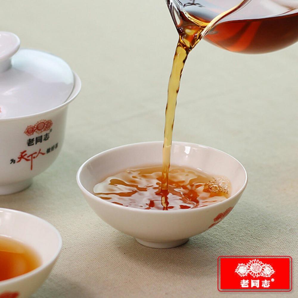 357g Lao Tong Zhi Ripe Puer Tea Cake 171 Chun Xiang Batch First Class