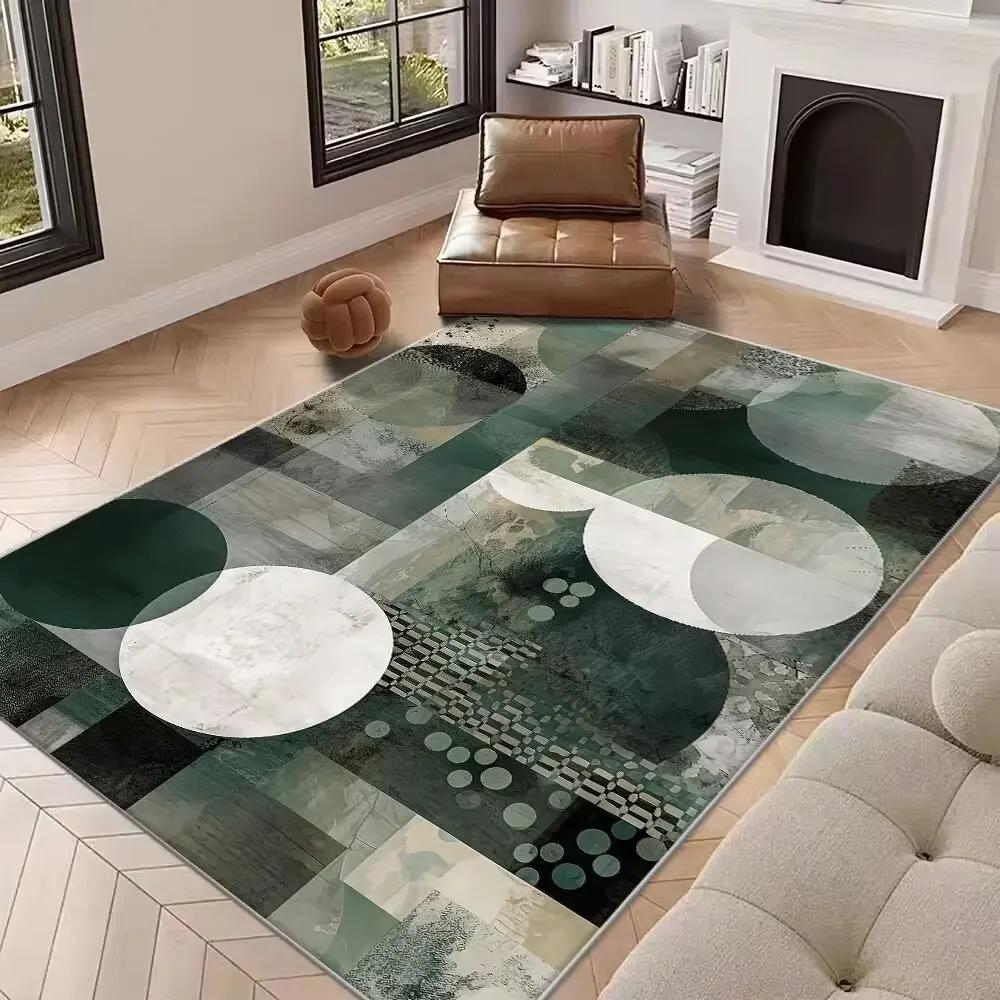 New Abstract Carpet for Living Room Premium Nordic Decoration Home Sofa Rugs Geometric Bedroom Bedside Soft Floor Mat Non-slip