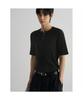 8SECONDS Ribbed Henley Neck Short Sleeve Knit Black