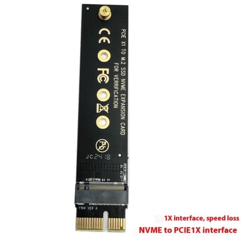 Fast Speed PCIE3.0 1X 16X Adapter Card for M.2 NVME Soilid Disks Testing on 1X/16X Slots Without Chip Required