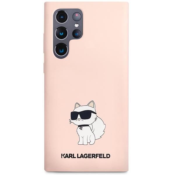 Karl Lagerfeld Klhcs23Lsnchbcp S23 Ultra S918 Hardcase Różowy/Pink Silicone Choupette