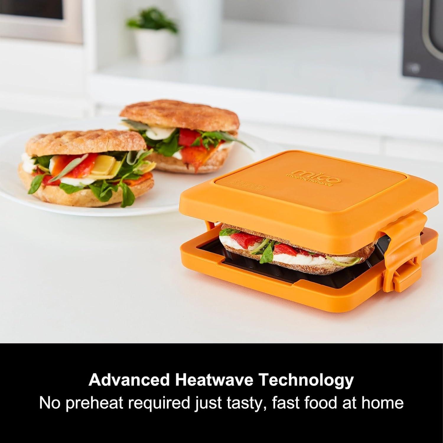 

Compact Microwave Sandwich Toaster Black розовый