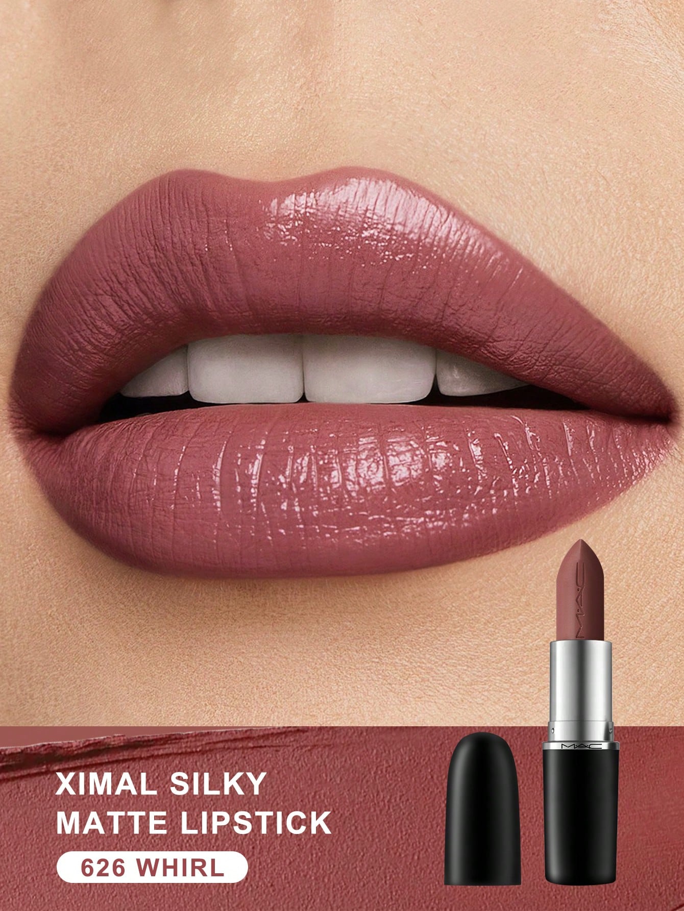 

M·A·C XIMAL ШЕЛКОВИСТО-МАТОВАЯ ПОМАДА 626 Whirl (Грязная роза) - 3.5g 626 WHIRL