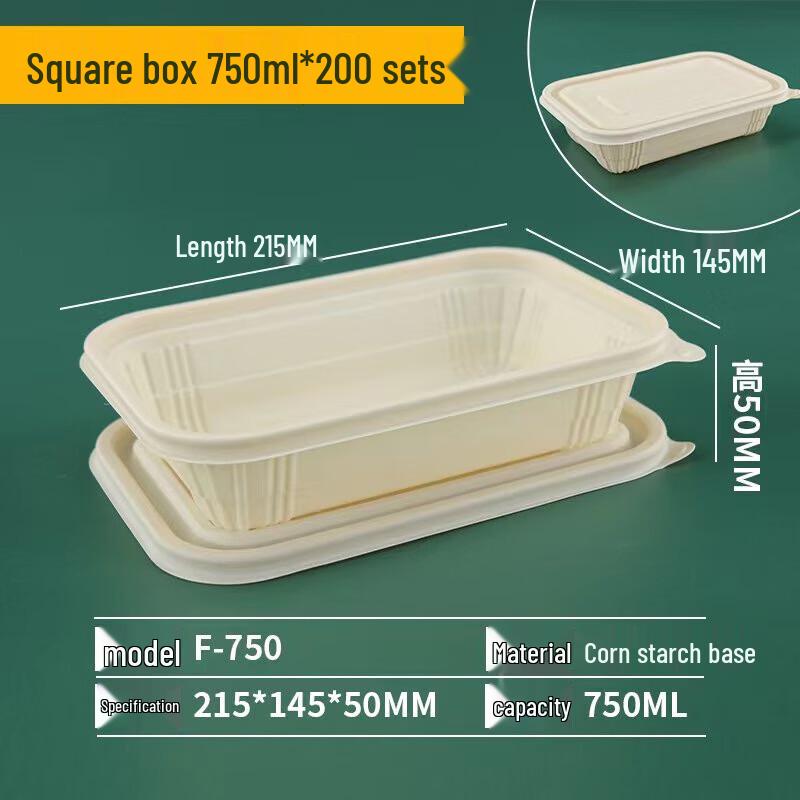 

Eco-Friendly Corn Starch Disposable Lunch Box