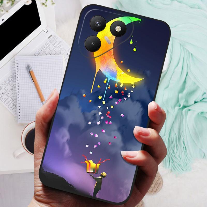 Für Tecno Pova 7 4G Hülle Pova7 LJ6 Schwarze Abdeckung Löwe Wolf Silikon Weiche Rückseitenhüllen Für Tecno Pova 7 Handyhülle Schutzhülle