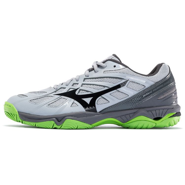 Mizuno Hurricane Durable Breathable Low-Top Training Shoes Unisex Sneakers Gray Black V1GA174037