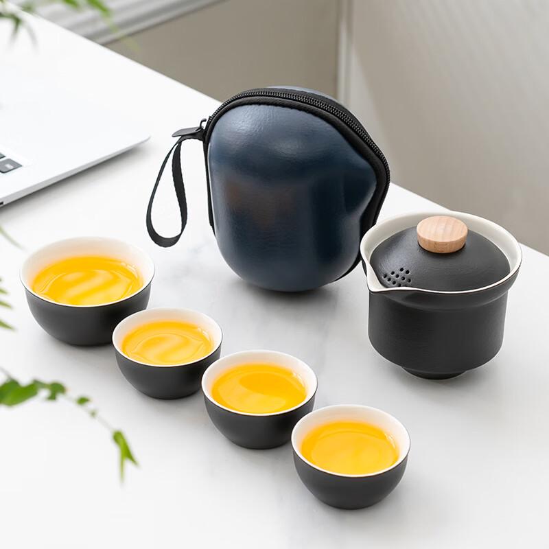 Nordic Ceramic Portable Travel Tea Set