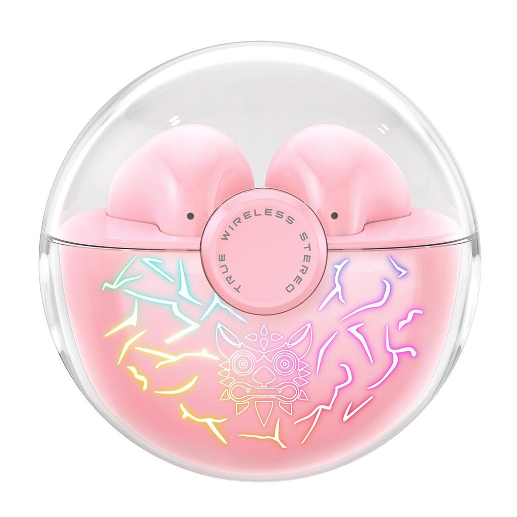 ONIKUMA Bezdrátová herní sluchátka 60MS HiFi Stereo Subwoofer s nízkou latencí Hudba Sluchátka do uší RGB osvětlení Sluchátka kompatibilní s Android IOS