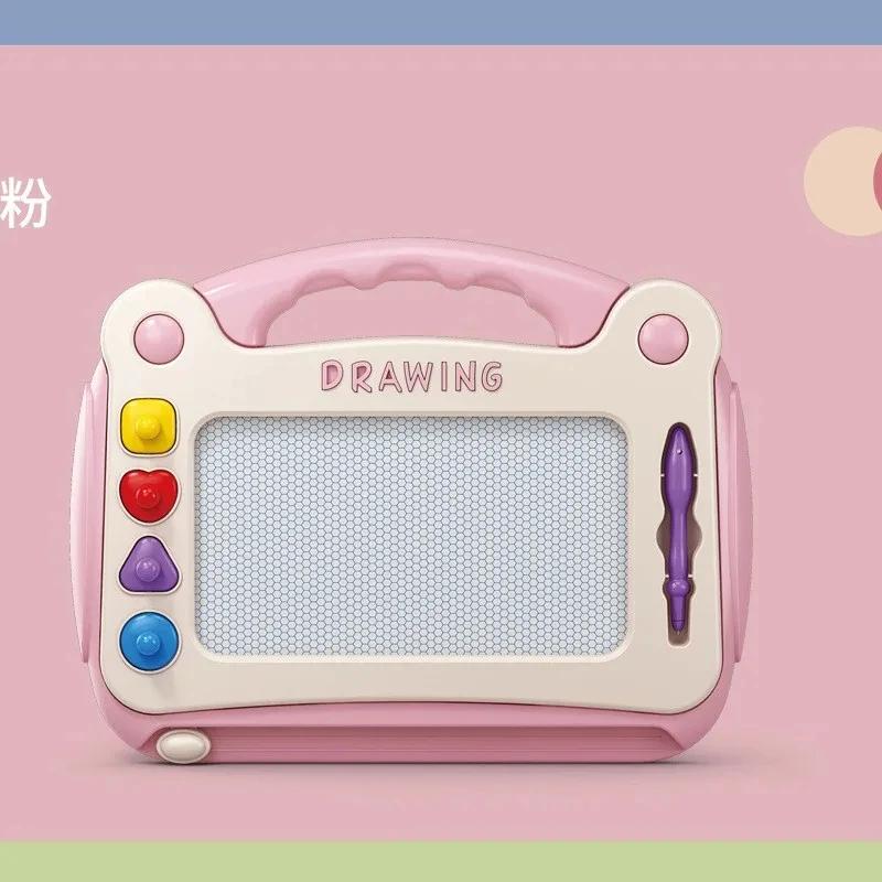 Magnetisches Zeichenbrett für Kinder, Baby-Farb-Graffiti-Brett, Zeichenspielzeug, interaktives frühpädagogisches Lernspielzeug für die Familie