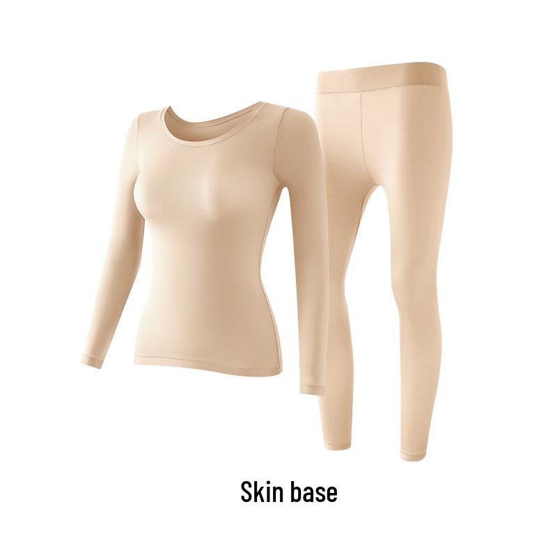 2025 Verbessertes Hautverschönerndes Thermounterwäsche-Set: Hochelastisch, Antibakteriell, Leicht, Nahtlose Basisschicht für den Herbst.