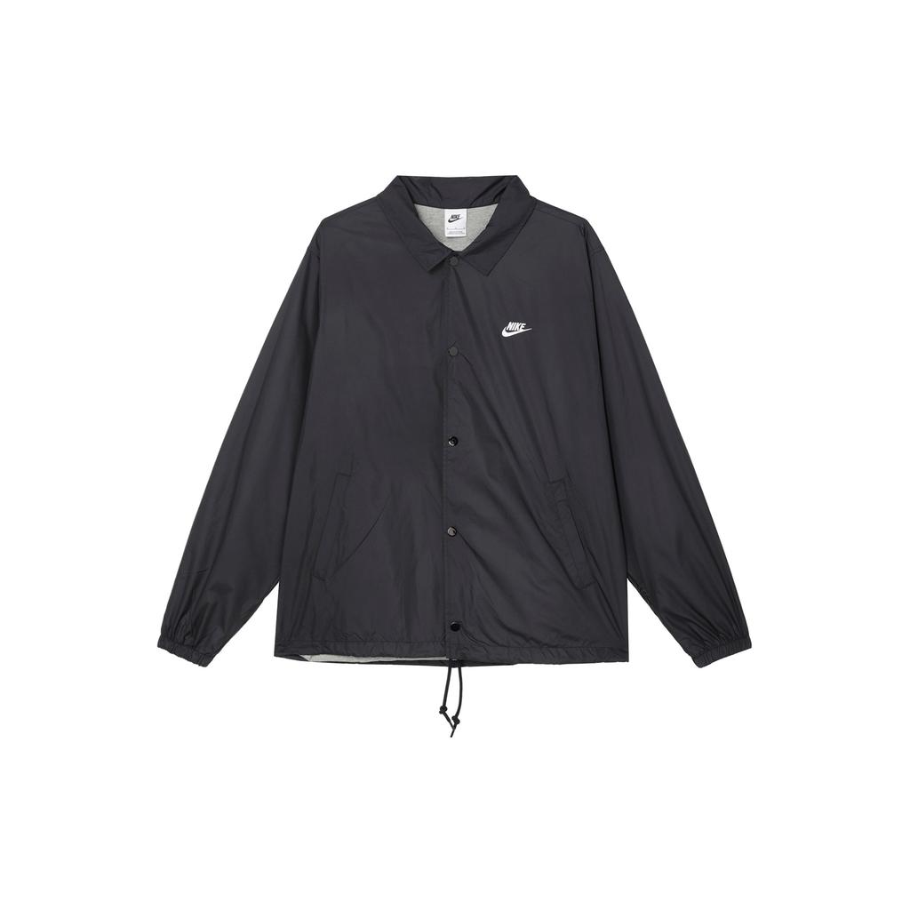 Nike Embroidered Logo Loose-Fit Polo Jacket Men Jackets Black FN3317-010