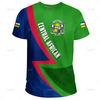 Harajuku The Central African Republic-of Falg Map 3D Printed T Shirt Central African Emblem Graphic T-shirts Men Fashion Clothes