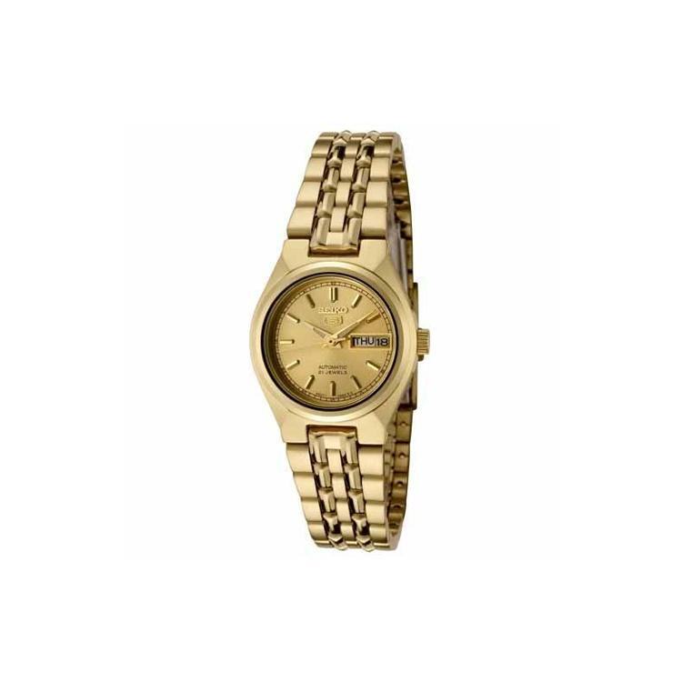 

SEIKO 30m Waterproof Automatic Mechanical Movement Stainless Steel Strap Watch Women s Watch SYMA04K1 Gold Dial