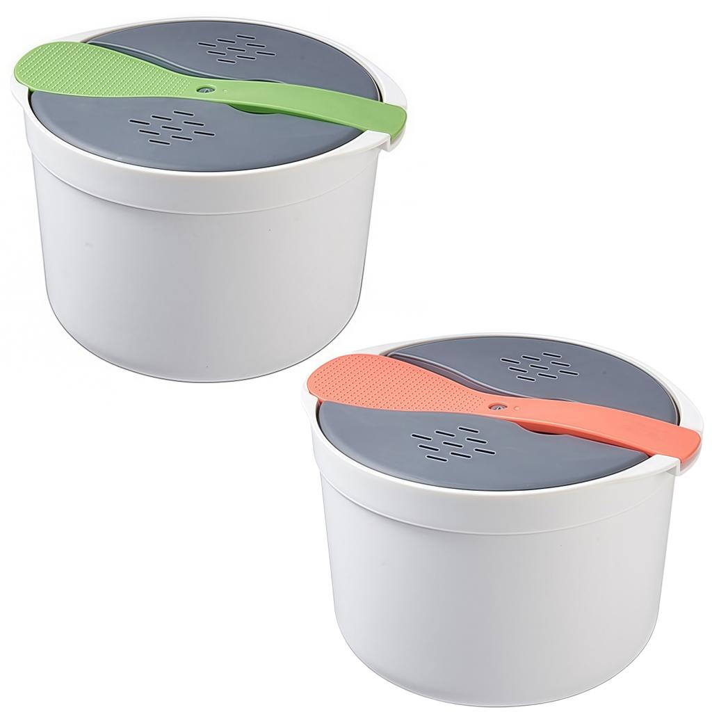 Microwave Oven Rice Cooker Portable Food Container Multifunction Steamer Rice Cooker Lunch Box Steaming Utensils