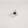 Natural Black Rhodonite Gemstone 925 Sterling Silver Jewelry Partywear Red Ring RR-46-25