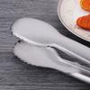 Thickened Sus304 Stainless Steel Tongs 304 Round Head Bread Tongs Baking Tools Barbecue Tongs Steak Tongs Food Tongs