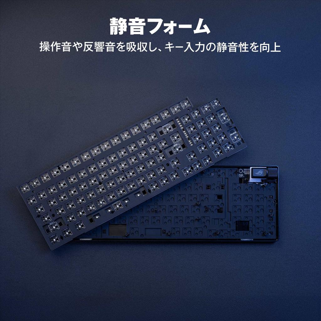 ASUS ROG Strix Scope II 96 RX Wireless Gaming Keyboard White Layout Optical Key Switch Wireless USB Connection Bluetooth Multifunction Control Quiet