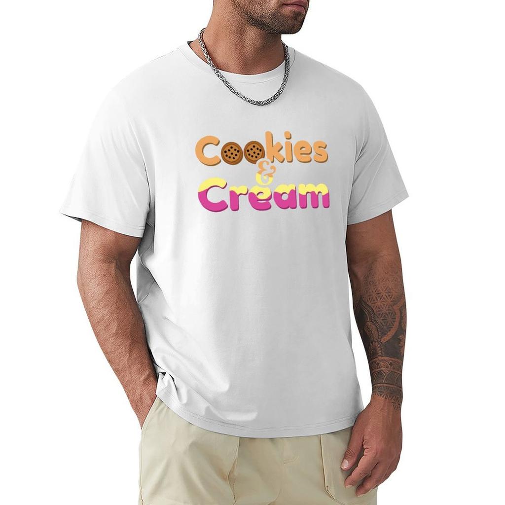 Cookies and cream TShirt customizeds anime shirt t shirt for men
