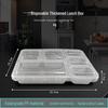 Jinmei Hewang Transparent 6-Compartment Disposable Food Container