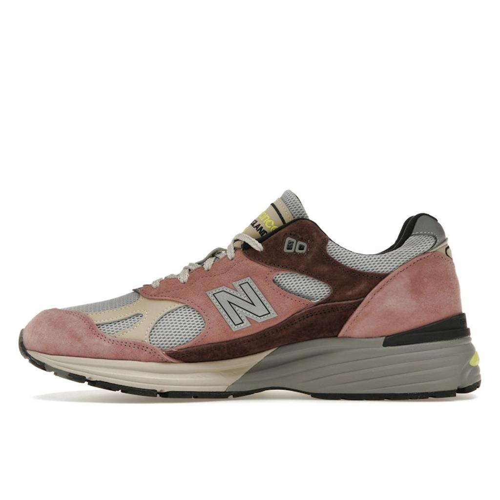 New Balance 991v2 Made in England Rosewood menn joggesko Rosa Deep-Taupe Quiet-Grey U991MG2