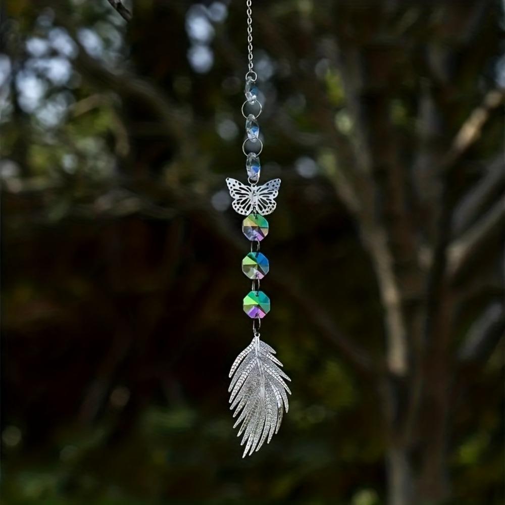 

Butterfly Wind Chime Pendant. Versatile decor for weddings, home, car & photography. чистый