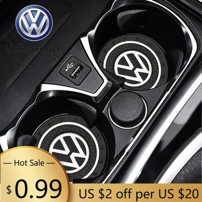 VOLKSWAGEN VW-hez 2 db Szilikon Autós Pohártartó Vizes Pohár Palack Csúszásgátló Betét Csúszásgátló Szőnyegek Volkswagen VW Passat Scirocco Polo-hoz
