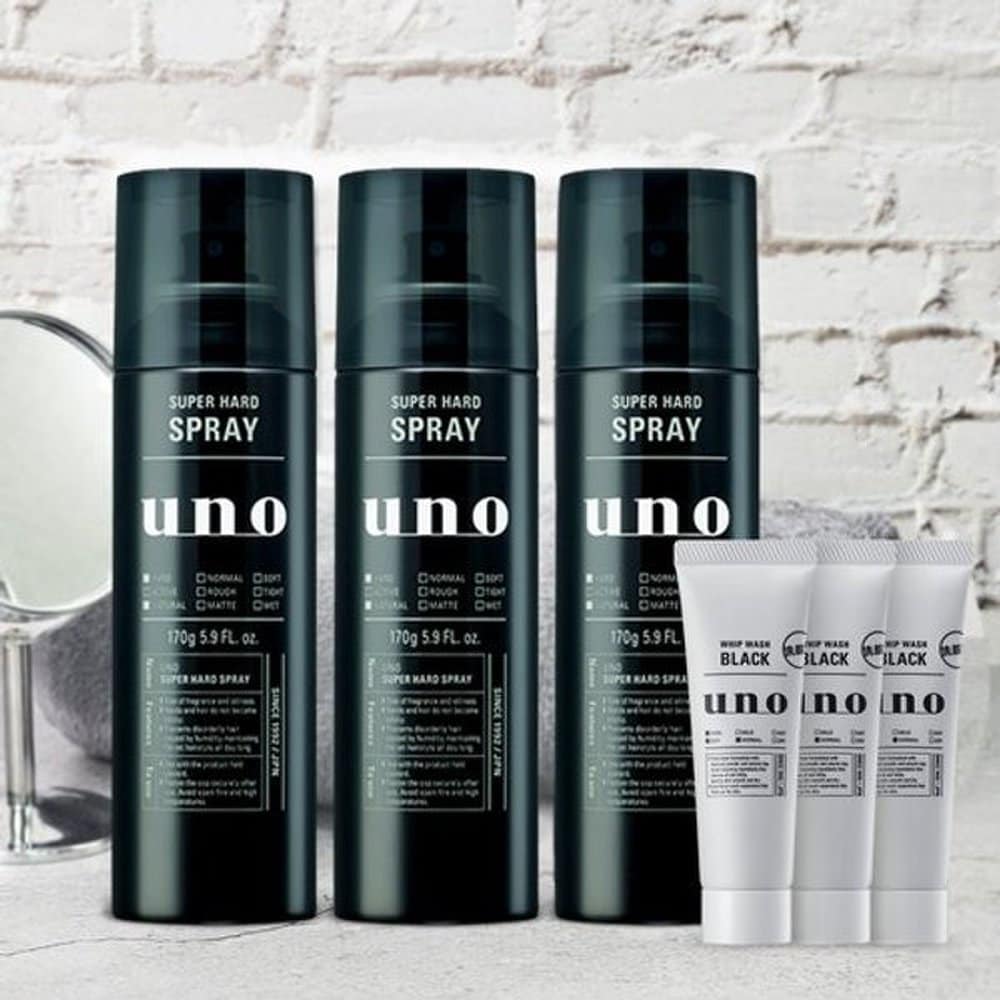 

Uno Super Hard Spray 170g x 3
