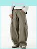 Vintage Patching Pants With Micro Elastic For Casual Streetwear Men