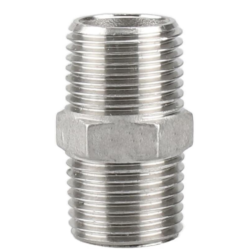 Bingyu 304 Stainless Steel Double External Thread Pipe Fitting