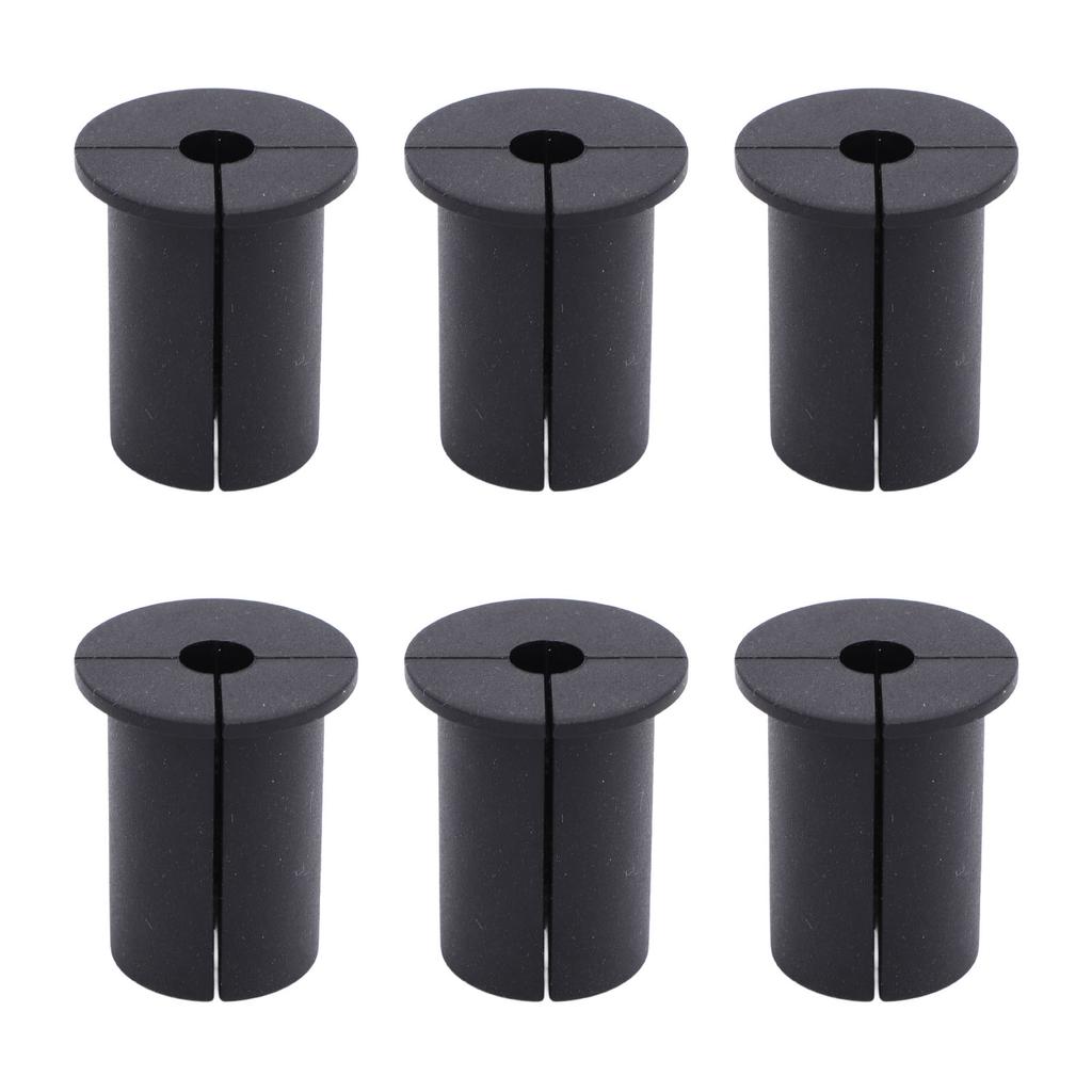 Ethernet-Kabelverlegungskit Silikon-Kabeldurchführungsbuchsen für 1-Zoll-Wandloch Kabel Schwarz 6 Stück