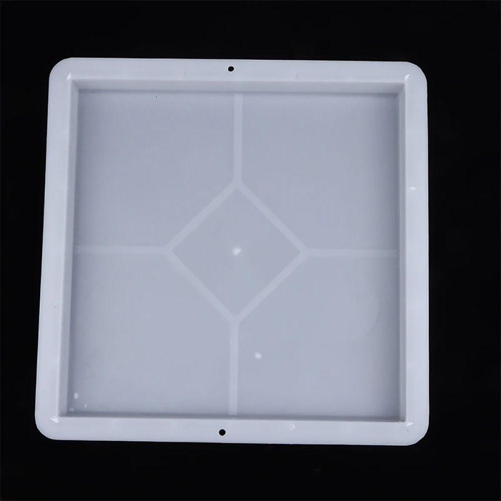 1Pcs 30x30x3.5cm Paving Brick Mould Rhombus Plastic Concrete Path Maker Mold Reusable DIY Stepping Stone Paver