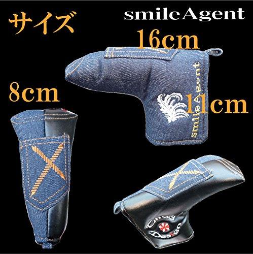 Denim Golf Putter Cover with Magnetic closure for Pin Type