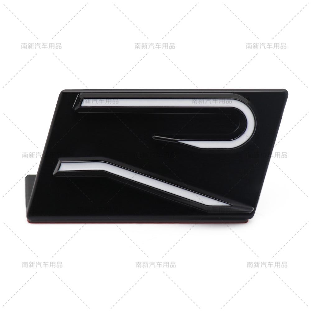 3D metal materail car new R rail front grille badge emblem stickers for VW Volkswagen SAGITARE ARTEON POLO MK GOLF 8 accessories