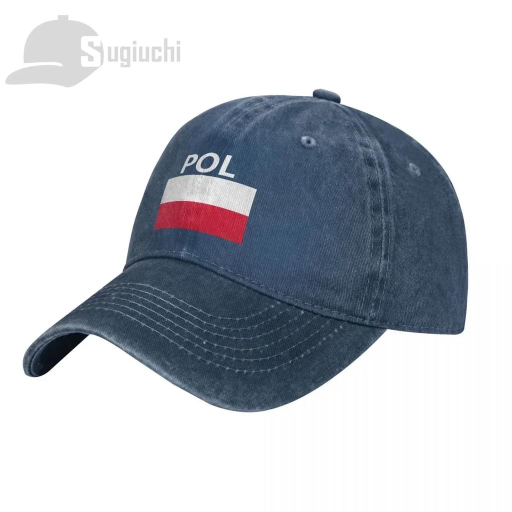 Polen Fahne Mit Buchstaben Gewaschene Baumwollkappe Gorras Snapback Kappen Baseball Papa Draußen Reisen Sonnenhüte Casquette