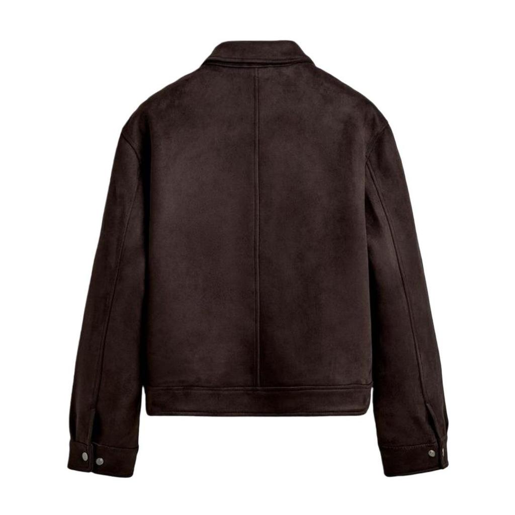 Herren Herbst Slim Fit Wildlederjacke - Trendiger, Gutaussehender Stil, Gerader Schnitt Oberbekleidung