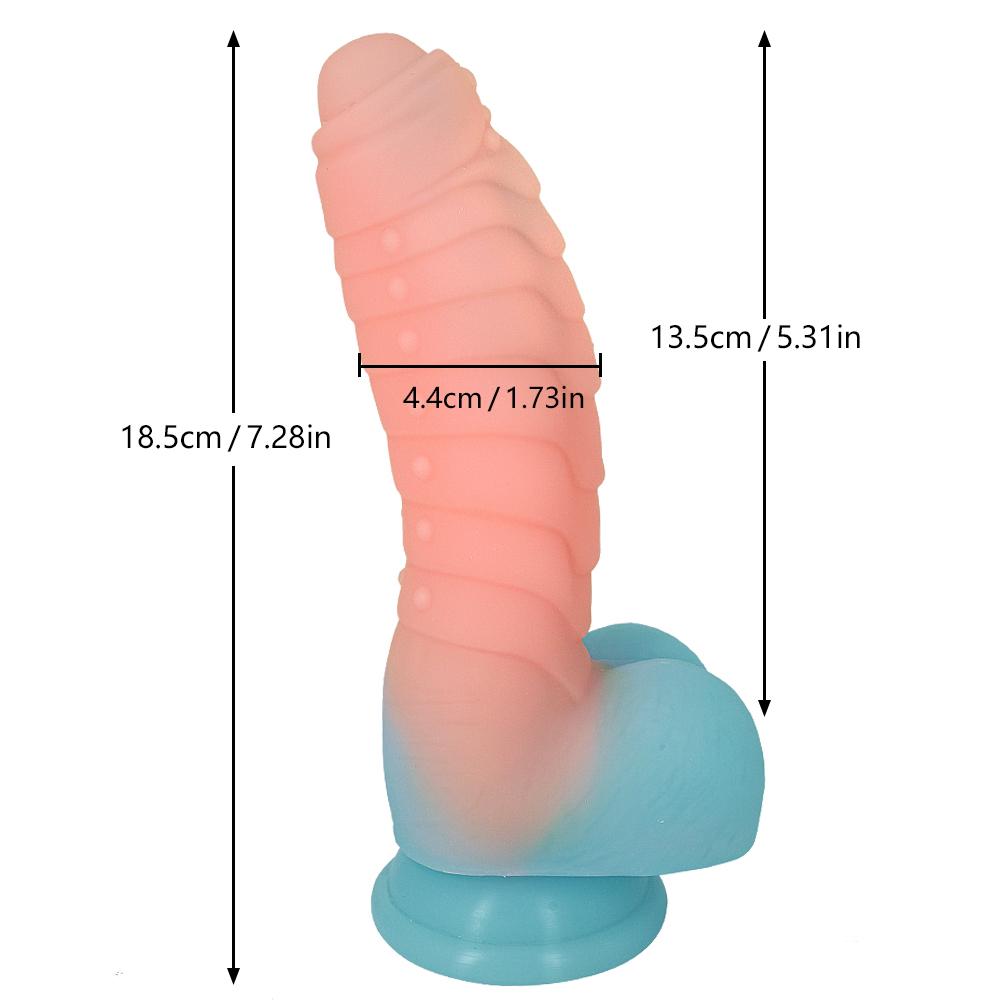 New Luminous Silicone Dildos with Suction Cup Glow In Dark Colorful Penis for Beginners Female Men Masturbator Sex Toy For Adult