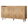 Mobile da cucina, Credenza con 4 ante e ripiani regolabili, Mobile contenitore per sala da pranzo e soggiorno, 140 x 40 x 84 cm