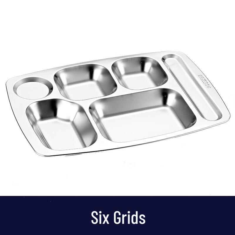 304 Stainless Steel Divided Lunch Tray & Box