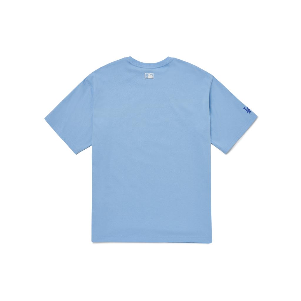New MLB Set In Sleeve T Shirt Unisex Light Blue 3ATS62023-07BLL