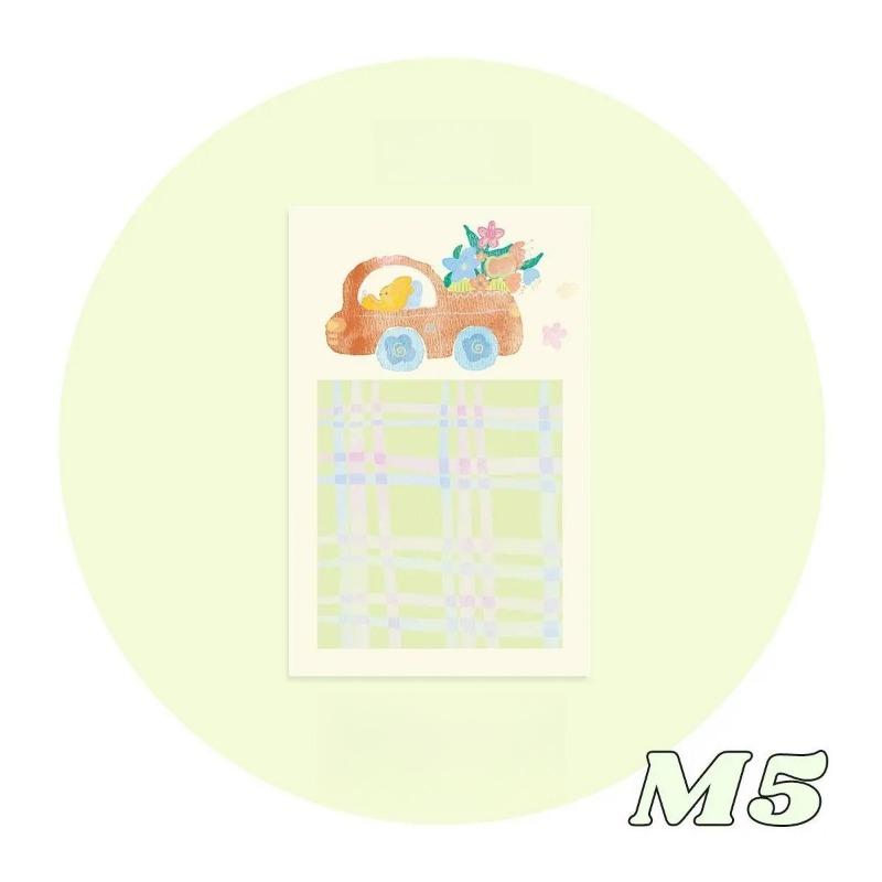 20 Stück Niedliche Cartoon Bunte Innenseiten für M5 Ringbuch Journal Loseblatt Notizbuch Scrapbook Kawaii Nicht-klebriger Notizblock To-do-Liste
