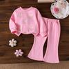 Kids Casual Long-Sleeve Set, Comfortable Daily Wear Outfits