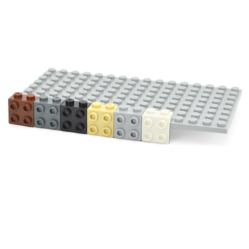 DIY Bricks Compatible Assembles Particles 21712 44728 1x2-2x2 Studs Building Blocks Parts DIY Educational Creative Toys For Kids