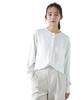 Nano Universe Double Pocket Size Women's Blouse, S, 031, Off-White, 669-5120303