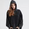 100% Cotton Men's Clothing Vintage Black Acid Wash Hoodies Men Women Hip Hop Sweatshirts Casual Pullovers