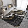 Crystal Velvet Light Luxury Household Carpet Living Room Study Bedroom Foot Mat Non-slip Dirty Resistant Washable Rug