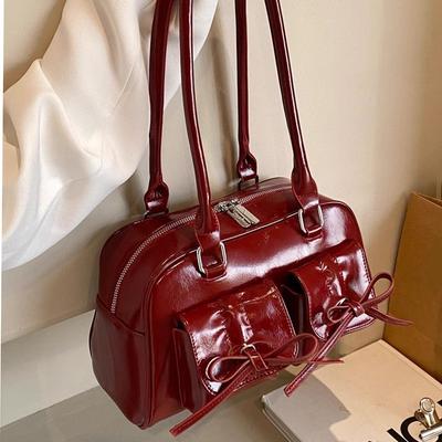 Niche High-end Shoulder Bag High-value Ballet Bow Autumn and Winter New Women's Bag Exquisite Fashion Messenger Bag