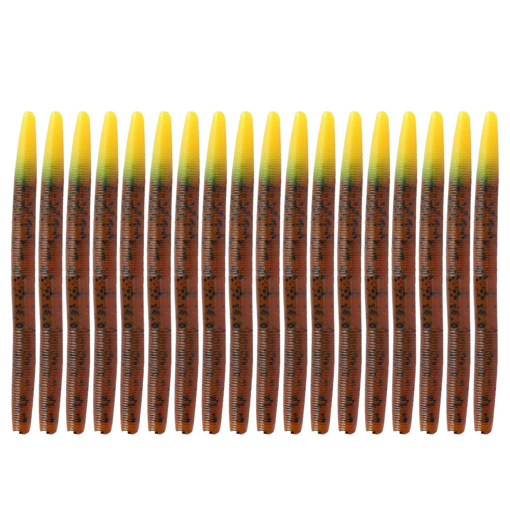3Set Artificial Simulation Soft Silicone Earthworm Shape Lure Bait Fishing Accessory4#
