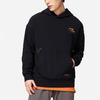 Li-Ning Sports Fashion Series Logo Print Fleece-Lined Warm Hoodie Unisex Tops Black AWDSF73-9
